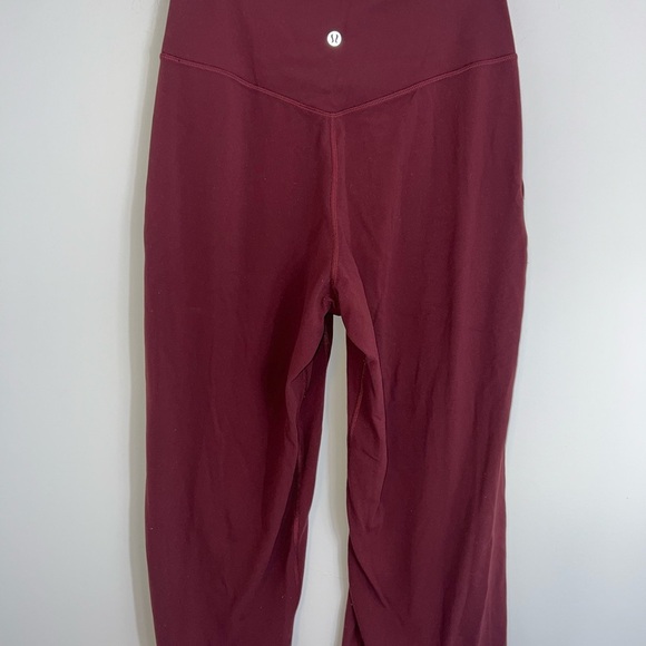 Lululemon Align High-Rise Cropped Jogger - Mulled Wine sz 6 - Picture 8 of 16